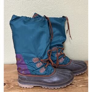 Vintage Sorel Women's Size 10 Freestyle Tall Snow Winter Boots W/Liners EUC